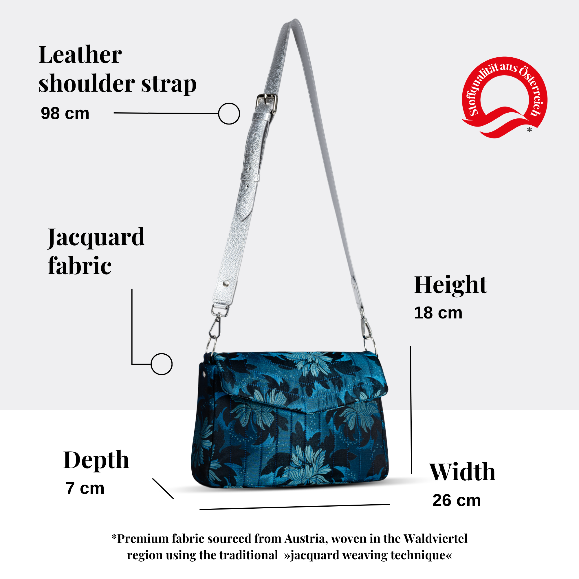 Serena Crossbody Bag โ Gemstone Garden - Image 6