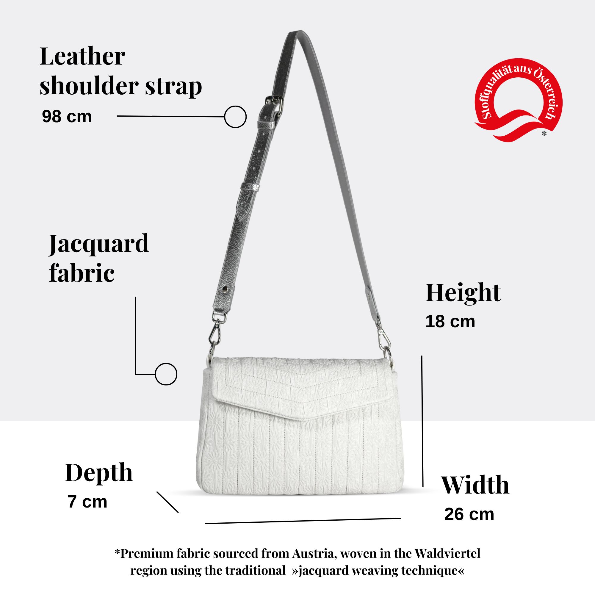 Serena Crossbody Bag – Ivory Bloom - Image 5